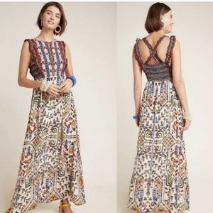 Vineet Bahl Valerie Embroidered Maxi Dress 8